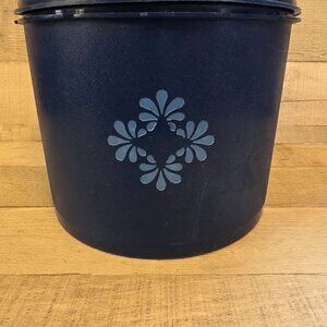 Vintage Tupperware Blue Large Storage Container With Lid